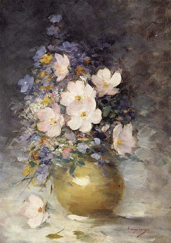 Nicolae Grigorescu Hip Rose Flowers Sweden oil painting art